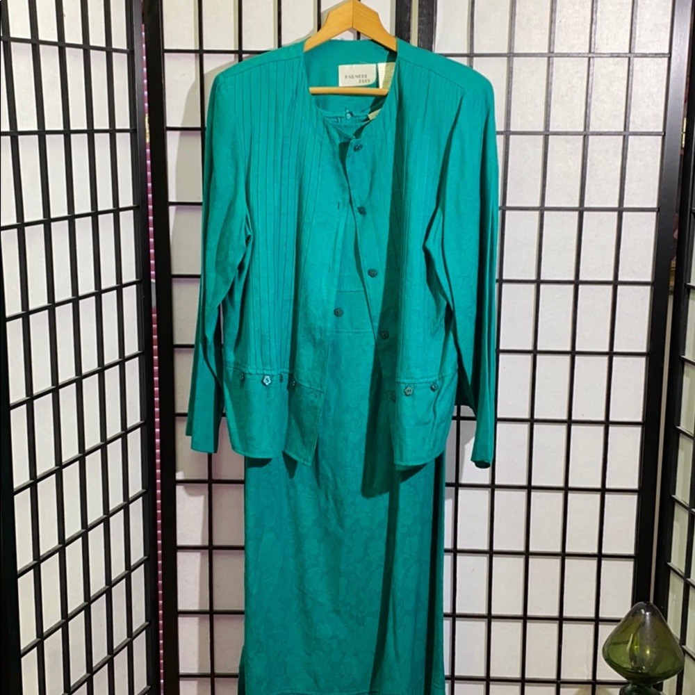 Vintage Halmode Plus 2pc Dress Set Size 16W